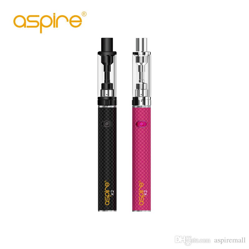 100% original aspire k2 vape pen style k2 e cigarettes different aspire k3 k4 kit black/pink with wholesale price