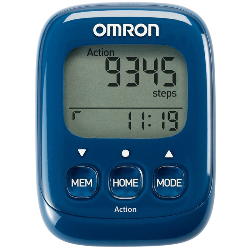 Omron Walking Style IV Step Counter Pedometer - Blue