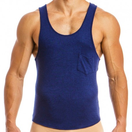 Modus Vivendi Mohair Tank Top - Navy L