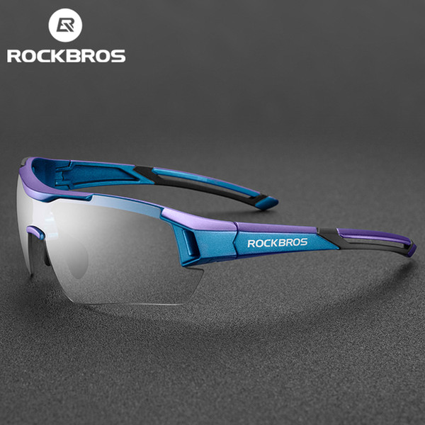ROCKBROS Photochromic Bike Bicycle Glasses Sports Men's Sunglasses MTB Road Cycling Eyewear Protection Goggles