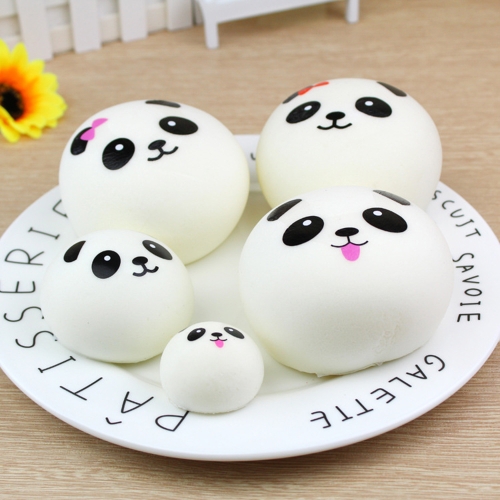 Exquisite Fun Soft Panda Cartoon Squishy Slow Rising Squeeze Toy Phone Straps Ballchains Simulation Kawaii Squishies Cream Scented Fidget Toys for Kids and Adults Random Style f4cm