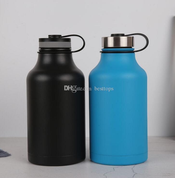 64oz Outdoor Water Bottle With Bag Stainless Steel Vacuum Healthy Sport Drinking Kettle thermos BPA Free Flask