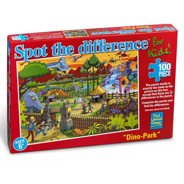 Dinosaur Park - Spot The Difference 100pc Jigsaw