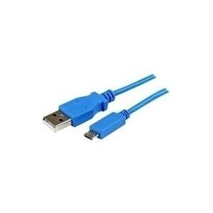 StarTech.com Mobile Charge Sync USB to Slim Micro USB Cable for Smartphones and Tablets - A to Micro B - USB-Kabel - USB Typ A, 4-polig (M) - 5-polig Micro-USB Typ B (M) - 1,0m (USB/USB2.0) - Blau (USBAUB1MBL)