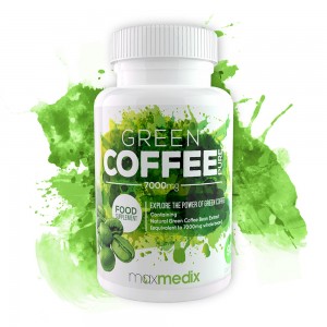 Green Coffee Pure - Superfood Supplement - 7000 mg - 90 Capsules