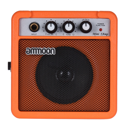 ammoon Mini haut-parleur Amplificateur haute sensibilité pour ukulélé guitare acoustique / électrique