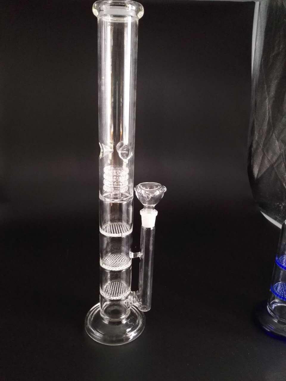 Glass water bongs cheap dab rigs Bongs cheap glass water pipe triple honeycomb glass smoking water pipe hookahs