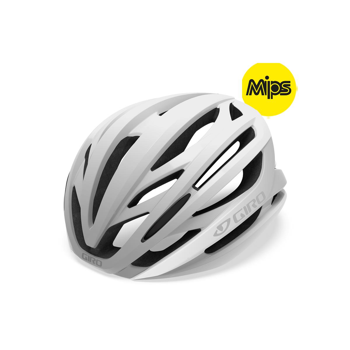 GIRO Syntax MIPS Road Helmet 2019 Matte White/Silver S 51-55cm