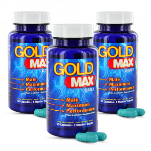 Gold Max Daily Blue - Male Support Formula - 60 Capsules - 3 Packs