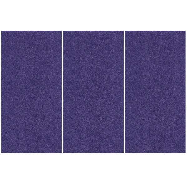 Glitter-Bügelfolie, 25 x 12,5 cm, 3er Set, lila