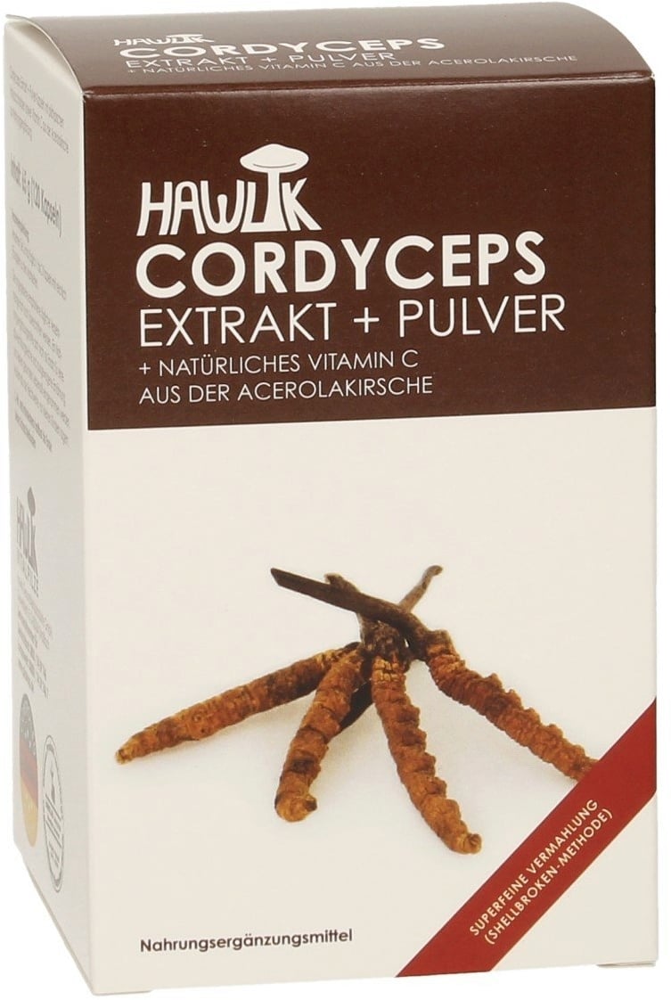 Hawlik Cordyceps CS-4 Extrakt + Pulver Kapseln - 120 Kapseln