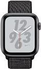 Apple Watch Nike+ Series 4 (GPS) - 44 mm - Weltraum grau Aluminium - intelligente Uhr mit Nike Sportschleife - gewebtes Nylon - schwarz - Bandgröße 145-220 mm - Anzeige 4.5 cm (1.78