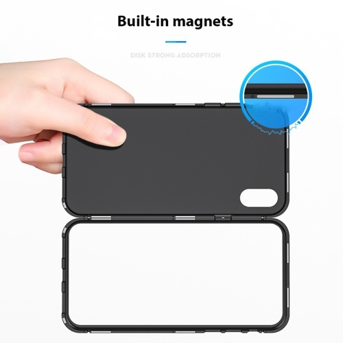Magneto Magnetic Adsorption Case Clear Tempered Glass