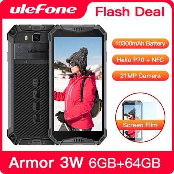 Ulefone Armor 3W Rugged Smartphone Android 9.0 IP68 5.7