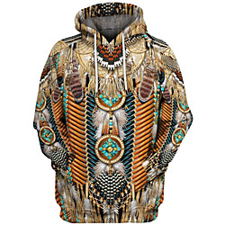 Inspired by American Indian American Indian Cosplay Costume Hoodie Terylene 3D Printing Hoodie For Men's / Women's