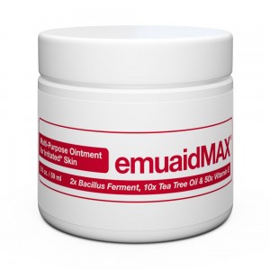 EmuaidMAX First Aid Ointment - For Targeting 100+ Skin Concerns - 59ml / 2oz Tub - 2 Pack