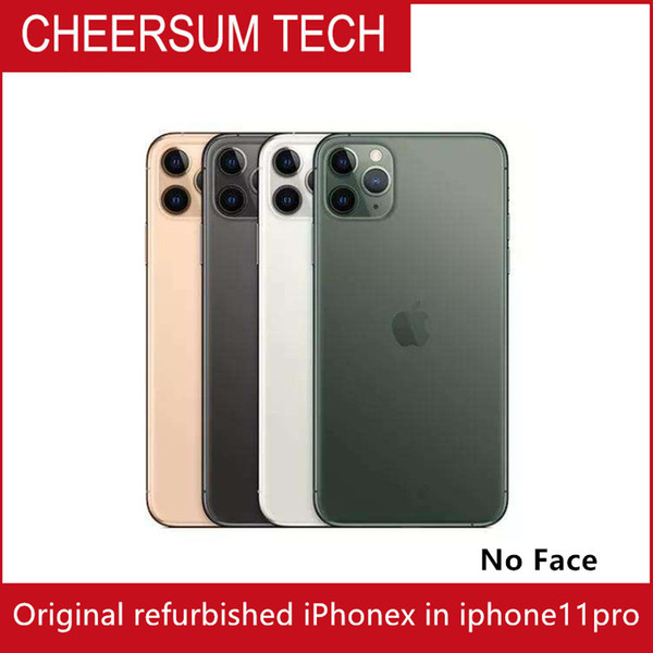 Refurbished Unlocked 5.8 inch iPhone X in iPhone 11 pro style Apple iPhone 11 pro RAM 3GB ROM 64GB/256GB free DHL