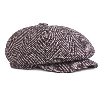 Vintage Knit Cotton Beret Cap