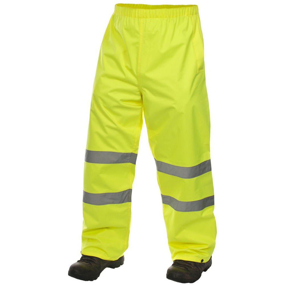 Trespass Mens Tomo Waterproof Breathable High Visibility Work Trousers S - Waist 32' (81cm)  Inside Leg 80cm