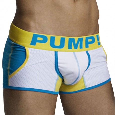Pump! Jogger Spring Break Boxer - White - Blue - Yellow L