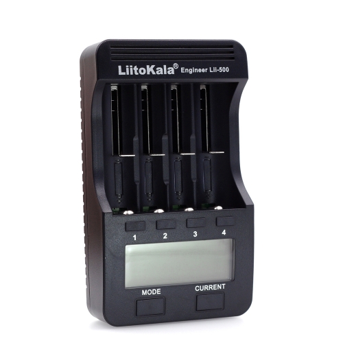 LiitoKala Lii-500 4 Slots LCD cargador de batería más inteligente