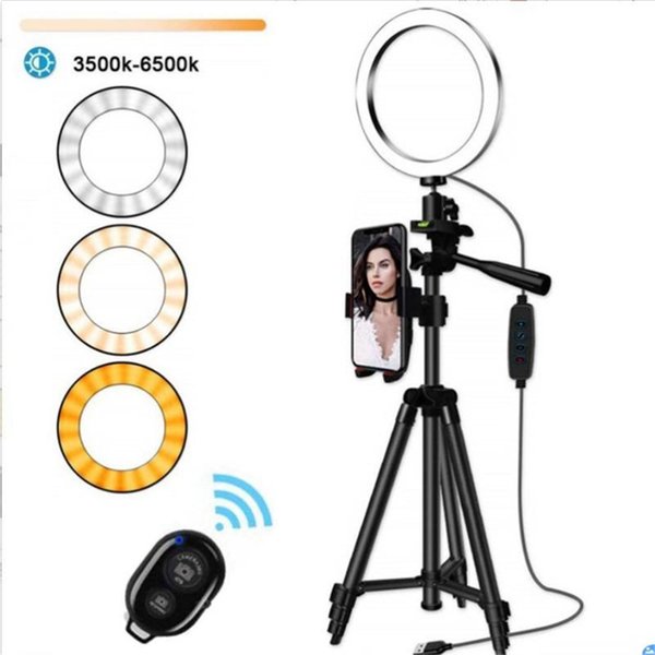Cell Phone Mounts & Holders 16cm/26cm Ring Light + 1m Tripod Flexible Mobile Holder With Remote Control Unit For Selfie Live Stream Office