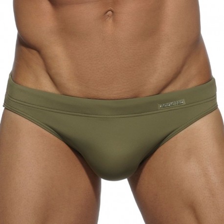 Addicted Basic Colors Swim Brief - Khaki XS