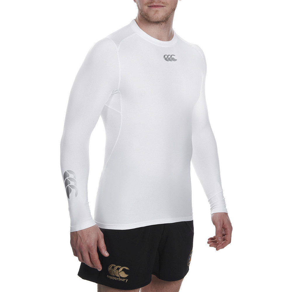 Canterbury Mens Thermoreg Moisture Wicking Long Sleeve Baselayer Top S - Chest 37-39' (94-99cm)