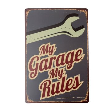 My Garage Tin Sign Vintage Metal Plaque