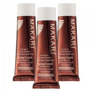 Makari Exclusive Cream - Skin Lightening - Advanced Natural Skincare - 50g Cream - 3 Packs