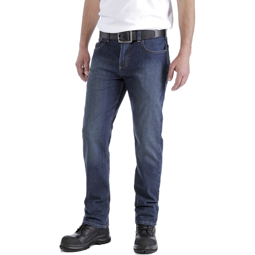 Carhartt Mens Rugged Flex Relaxed Straight Cut Denim Jeans Waist 40' (102cm)  Inside Leg 32' (81cm)
