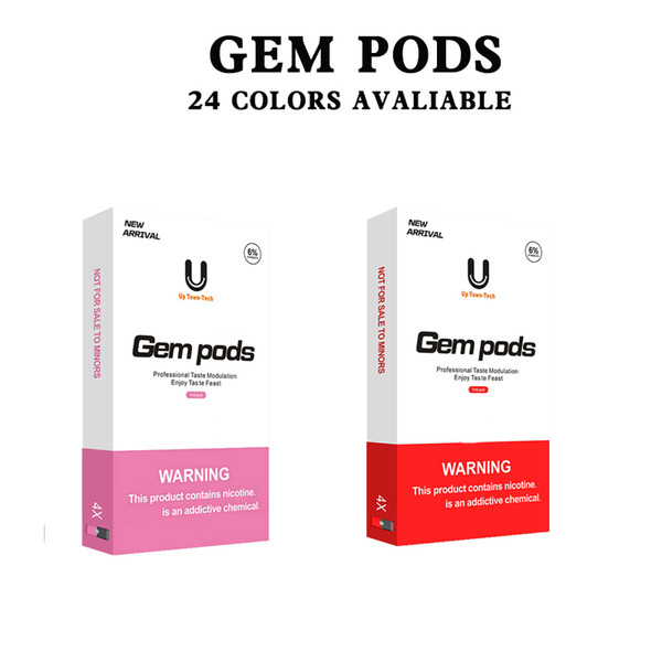 top quality no burn Gem pods vs puff xtra 4pcs each packs disposable vape pen free shipping by dhl