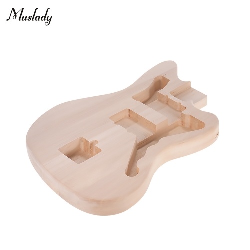 Muslady MZB-T BRICOLAGE guitare électrique corps inachevé guitare baril vide Basswood guitare corps pièces de rechange pour Mustang Guiatrs