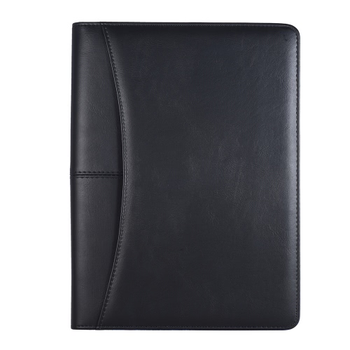 Multifunktionales professionelles Business Portfolio Padfolio Folder Dokumentenkoffer Organizer A4 PU Leder Reißverschluss mit Taschenrechner Kartenhalter Memo Note Writing Pad