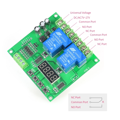 12V/24V 2-Channel Motor Driver Shield Board 30A LED Relay Module for Arduino Raspberry Pi