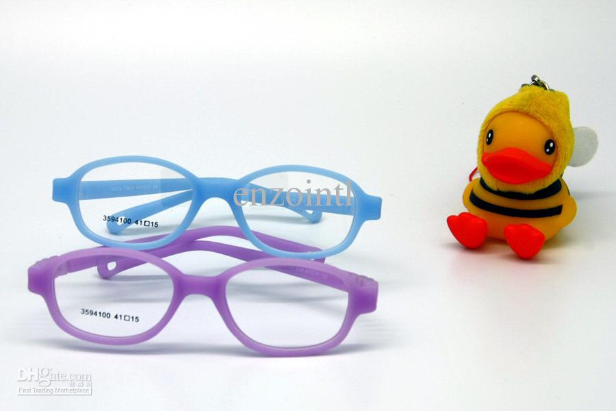 Children Glasses Frame Size 41 No Screw, One-piece Optical Baby Eyewear with Strap Cord, Kids Eyeglasses,Safe Boys Girls Glasses