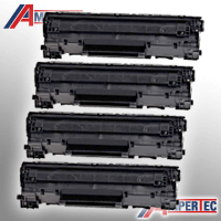 4 Ampertec Toner für HP CE278A  78A  schwarz