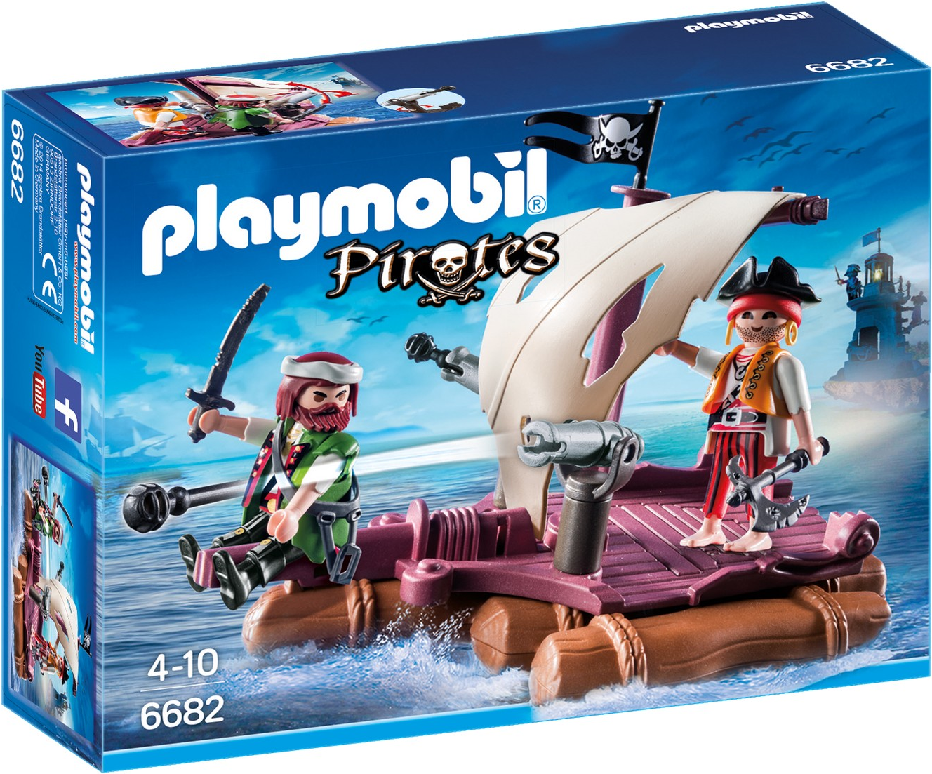 Playmobil Pirates Piratenfloß - Aktion/Abenteuer - Pirate Raft - Junge - Mehrfarben (6682)