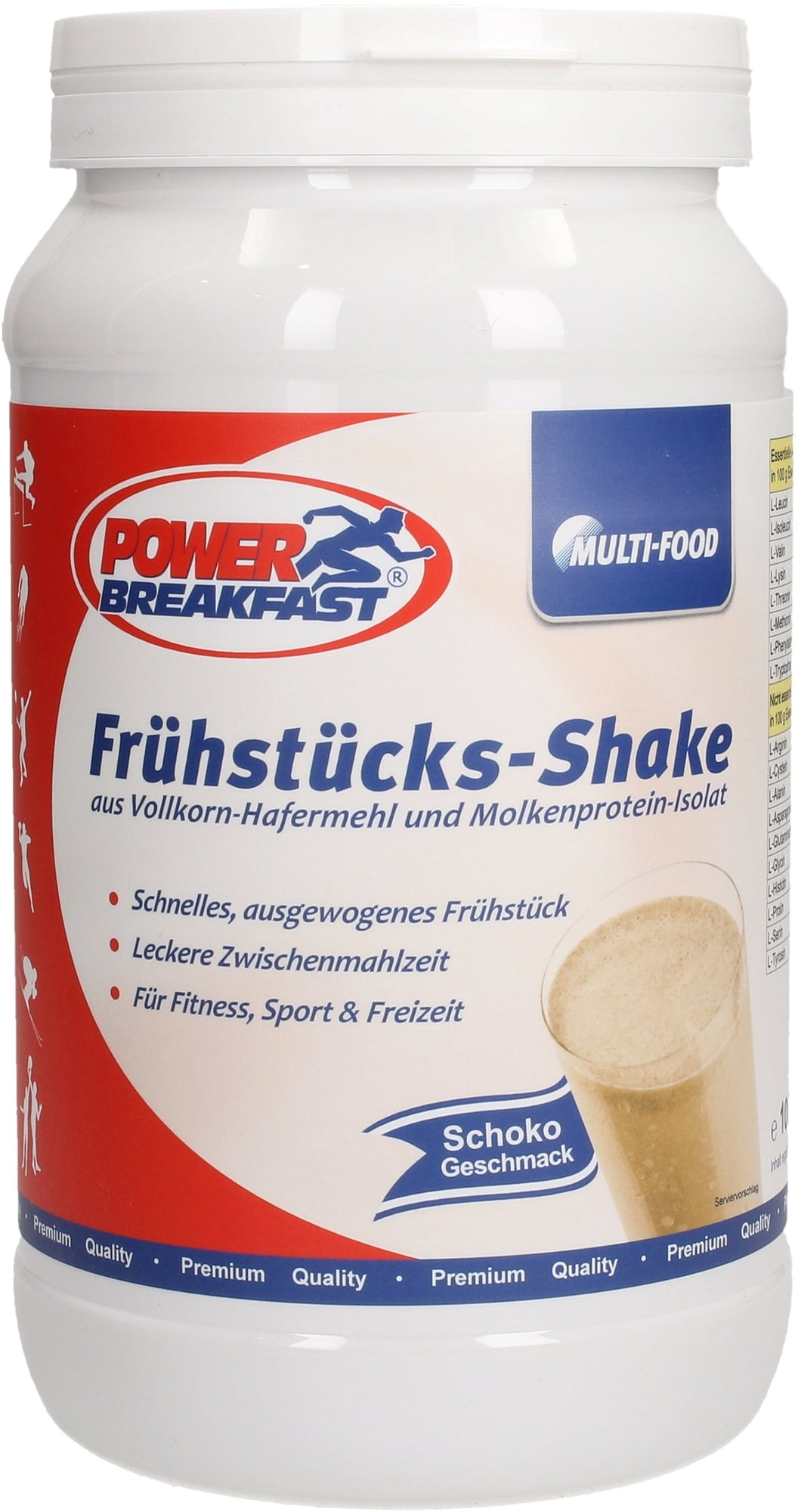 Power Breakfast - Frühstücks Shake 1000 g - Schoko