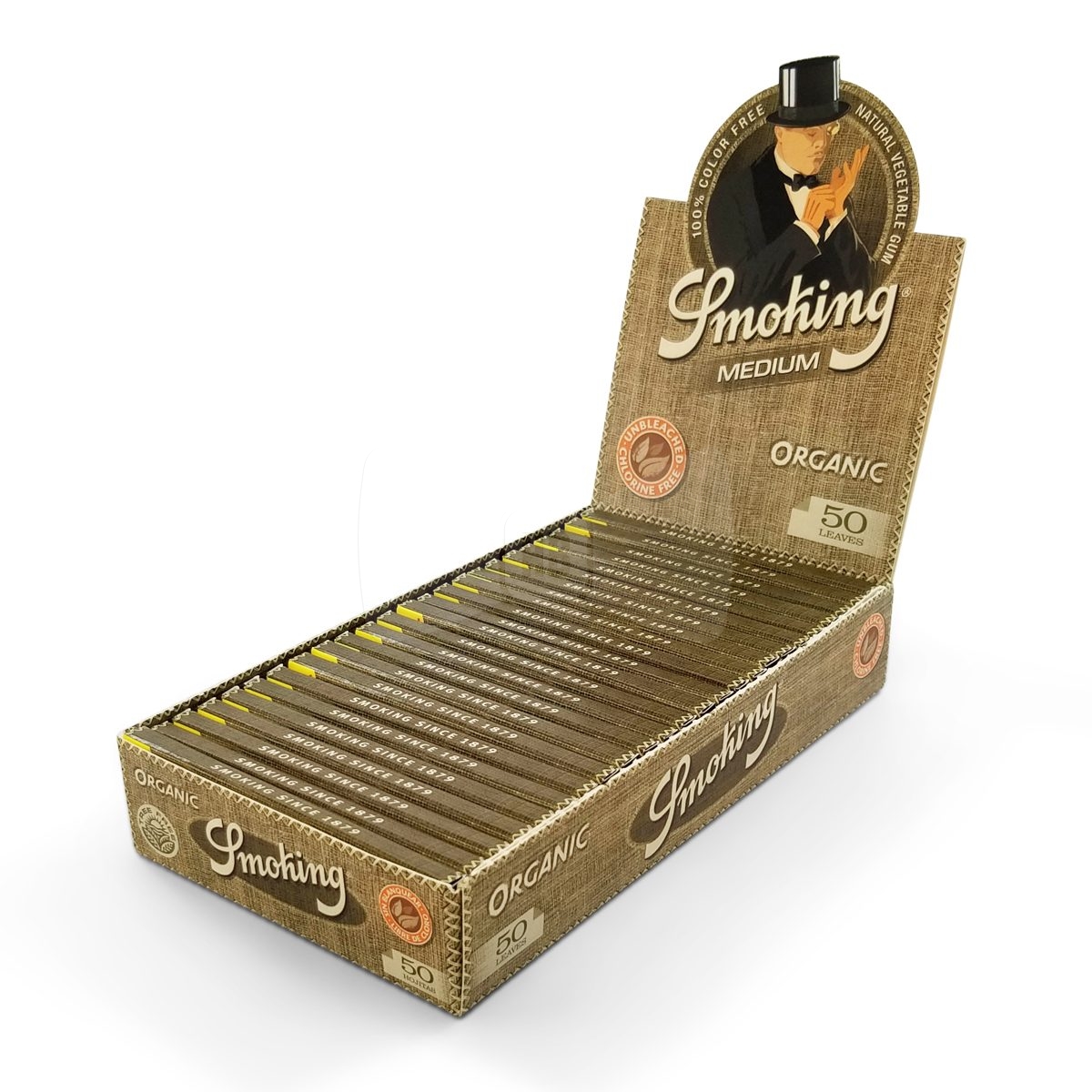 Smoking Organic 1 1/4 Full Box (25 Packs)