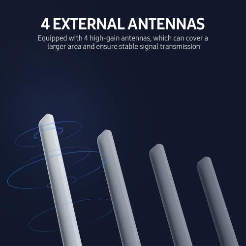 4G LTE CPE WiFi Router 300 Mbit / s Hochgeschwindigkeits-WLAN-Router Breite Abdeckung mit 4 externen Antennen SIM-Kartensteckplatz Europäische Version