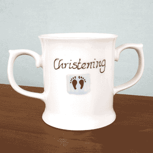 Christening Loving Cup - Blue