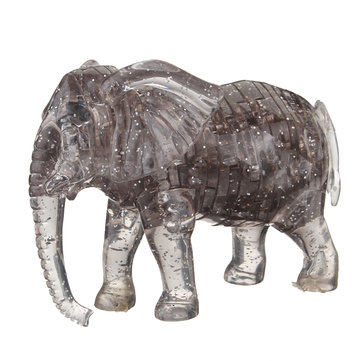 Crystal Puzzle Elephant 3D