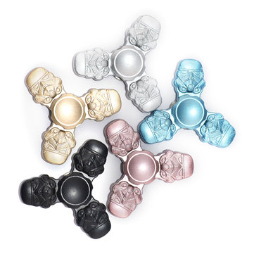 Zinc Alloy Tri-Spinner Multi-Color Rotating Fidget Hand Spinner ADHD Autism Reduce Stress Toys