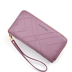 Women's Bags PU Leather Wallet Embossed Solid Color Daily Office  Career 2021 Blue Purple Red Blushing Pink Lightinthebox