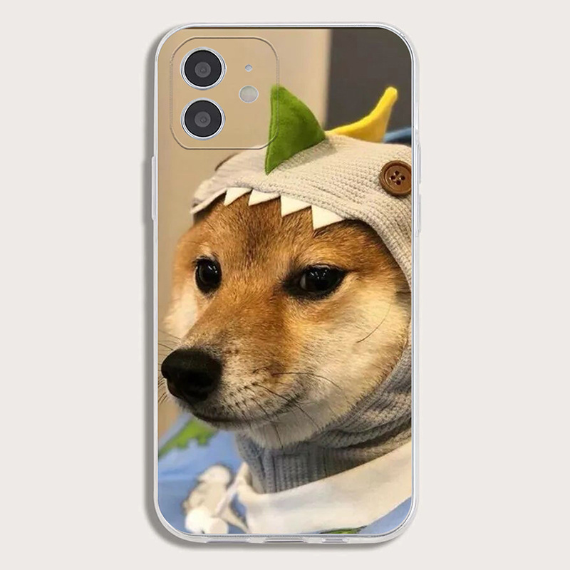 iPhone Case Cute Dogs Emoji Phone Case for iPhone 7/7 Plus/11/11 Pro/11 Pro Max/12/12 Pro/12 Pro Max/12 Mini/X/XS Max/XR