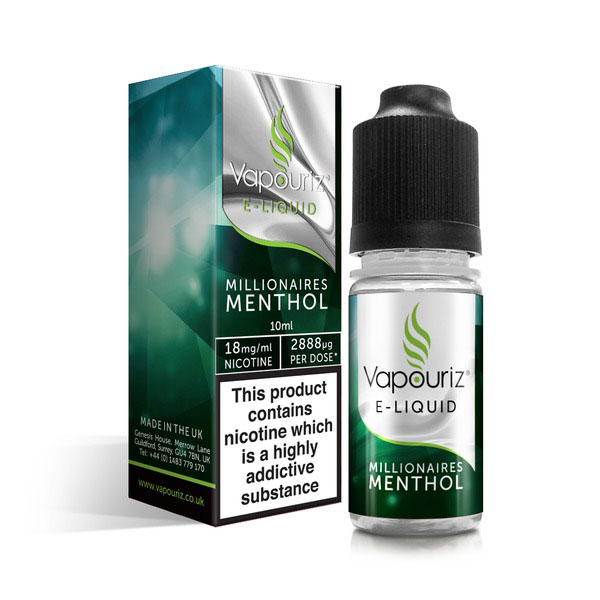 Vapouriz Platinum E-liquid 1.8% / 18mg - Millionaires Menthol E Liquid