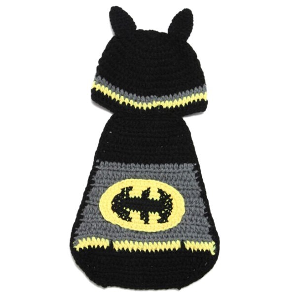 High Quality Hand Knitting Photography Bat Shape Baby Clothes Suits