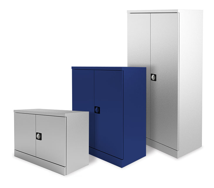 Silverline Blue Storage Cupboard 1020mm Assembled