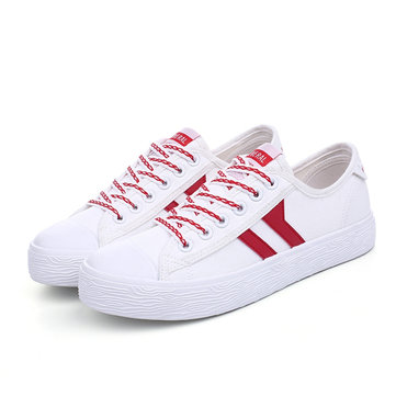 M.GENERAL Lace Up Casual White Sport All Match Running Sneakers For Women